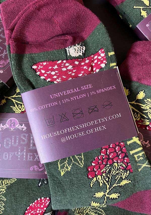 Forest Dweller Cottagecore Style Socks - Ideal Cozy Socks for Fall and Witchy Outfits