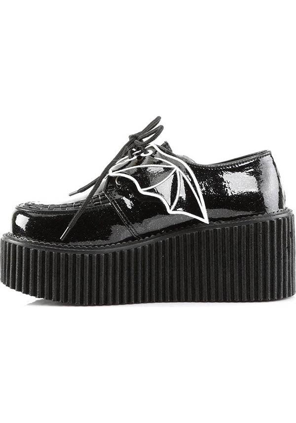 Black Glitter CREEPER-205 Creepers - Preorder Available