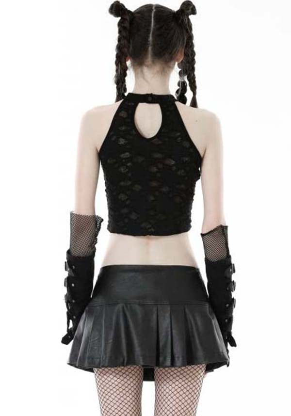 Unique and Eye - catching Complicated Halter Top for Fashion Lovers