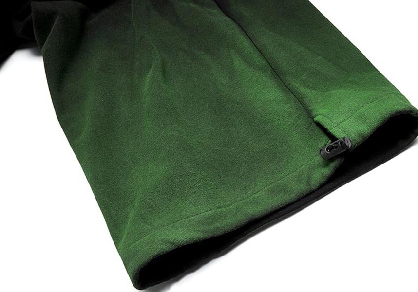 Eternal Eventide Green Casual Streetwear Pants with Elastic Waist
