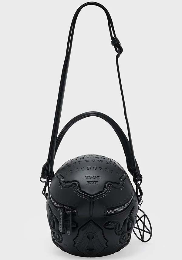 Spooky Contact The Dead Skull Design Handbag for Unique Fashion Lovers