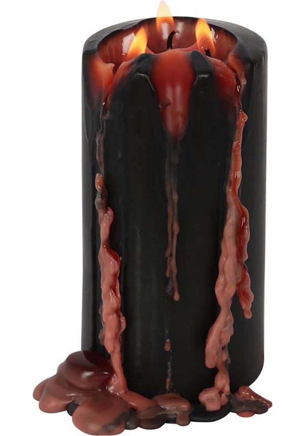 Large-Sized Pillar Candle with a Striking Vampire Blood Design