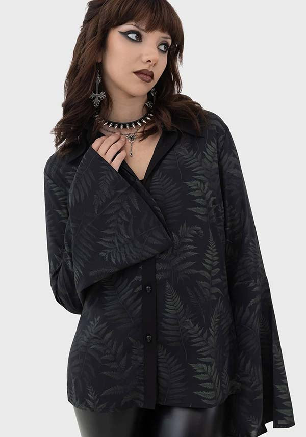 Equinoxx Fashionable Long - Sleeved Shirt with Unique Prints and Button Details