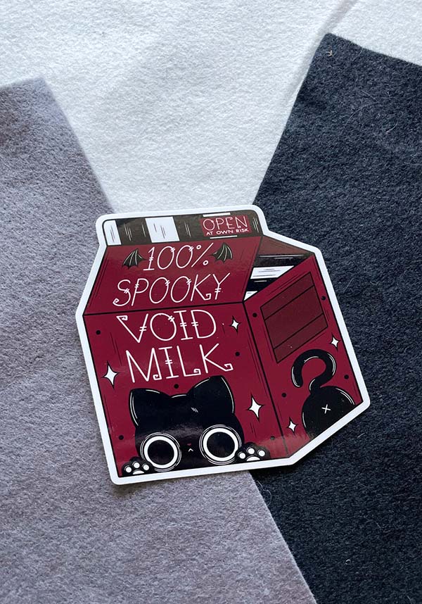Handmade Glossy Adhesive Vinyl Void Milk Sticker