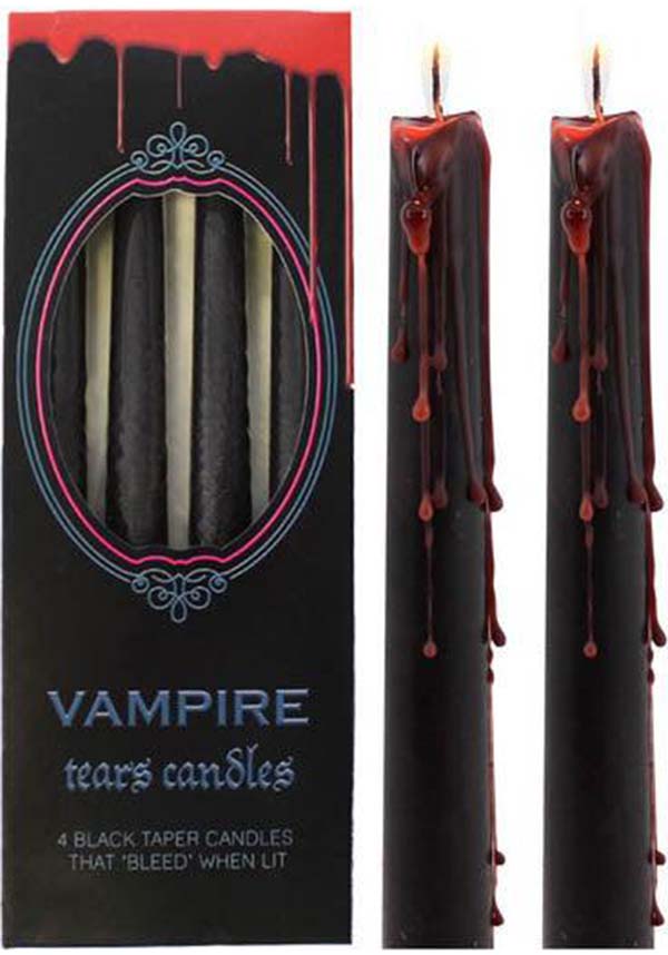 4-Pack Vampire Tear Candles for Long-Lasting Ambiance