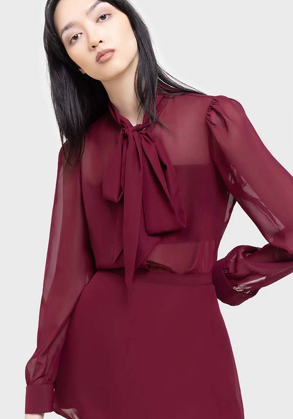 Top - Crimson Oracle | Elegant and Stylish