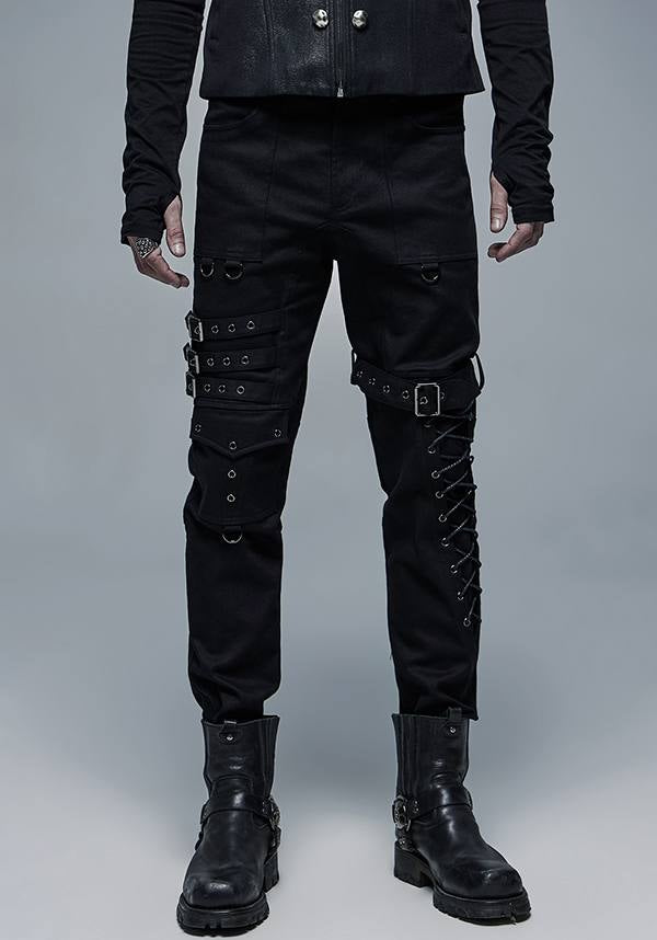 Underworld Vanquish Punk-Style Cotton Blend Statement Pants