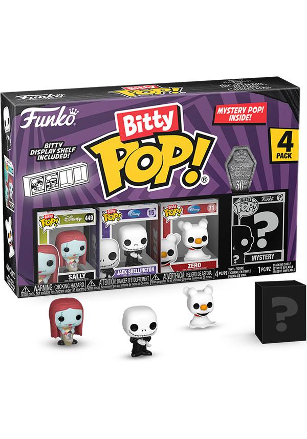 The Nightmare Before Christmas: 4-Pack of Bitty POP! Vinyl Figures