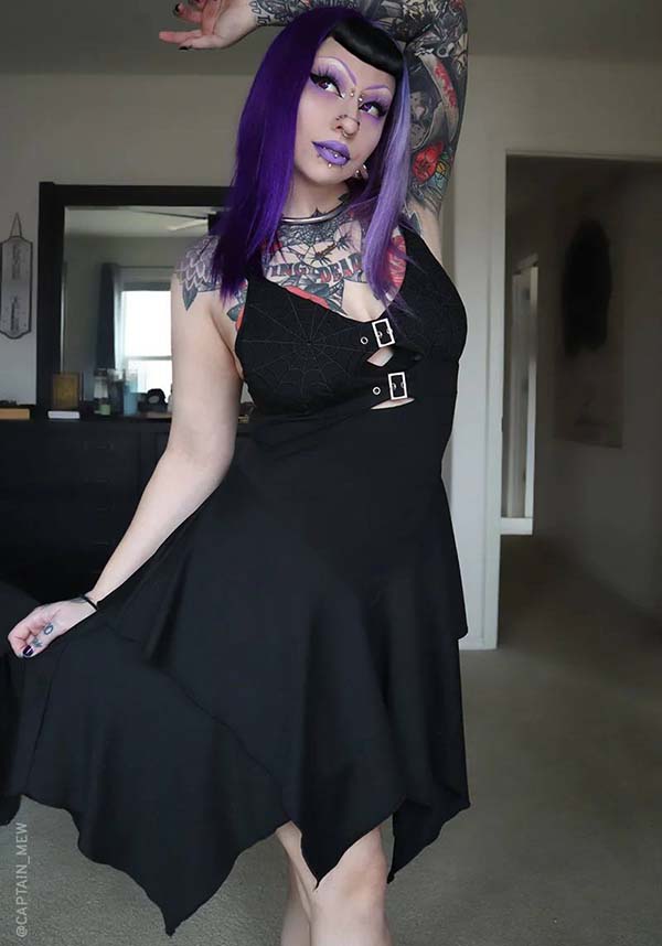 Venom Themed Mini Bodycon Dress - A Perfect Addition for Hot Goth Summer