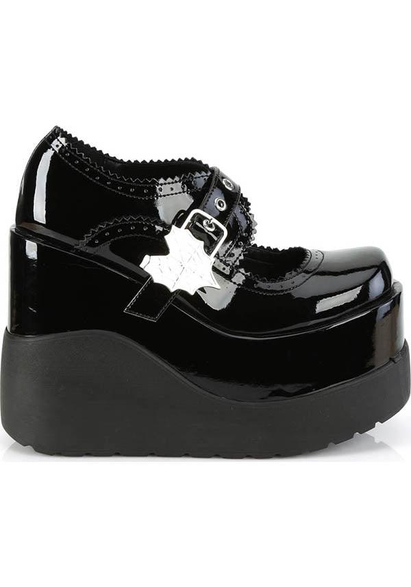 VOID-38 Black Patent Platform Shoes - Preorder Available