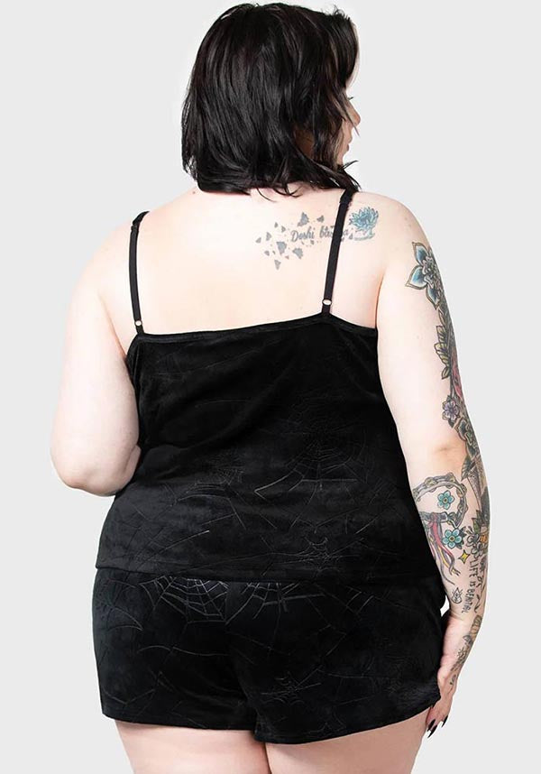 Eternal Super Soft Stretchable Sleeper Vest with Spiderweb Print