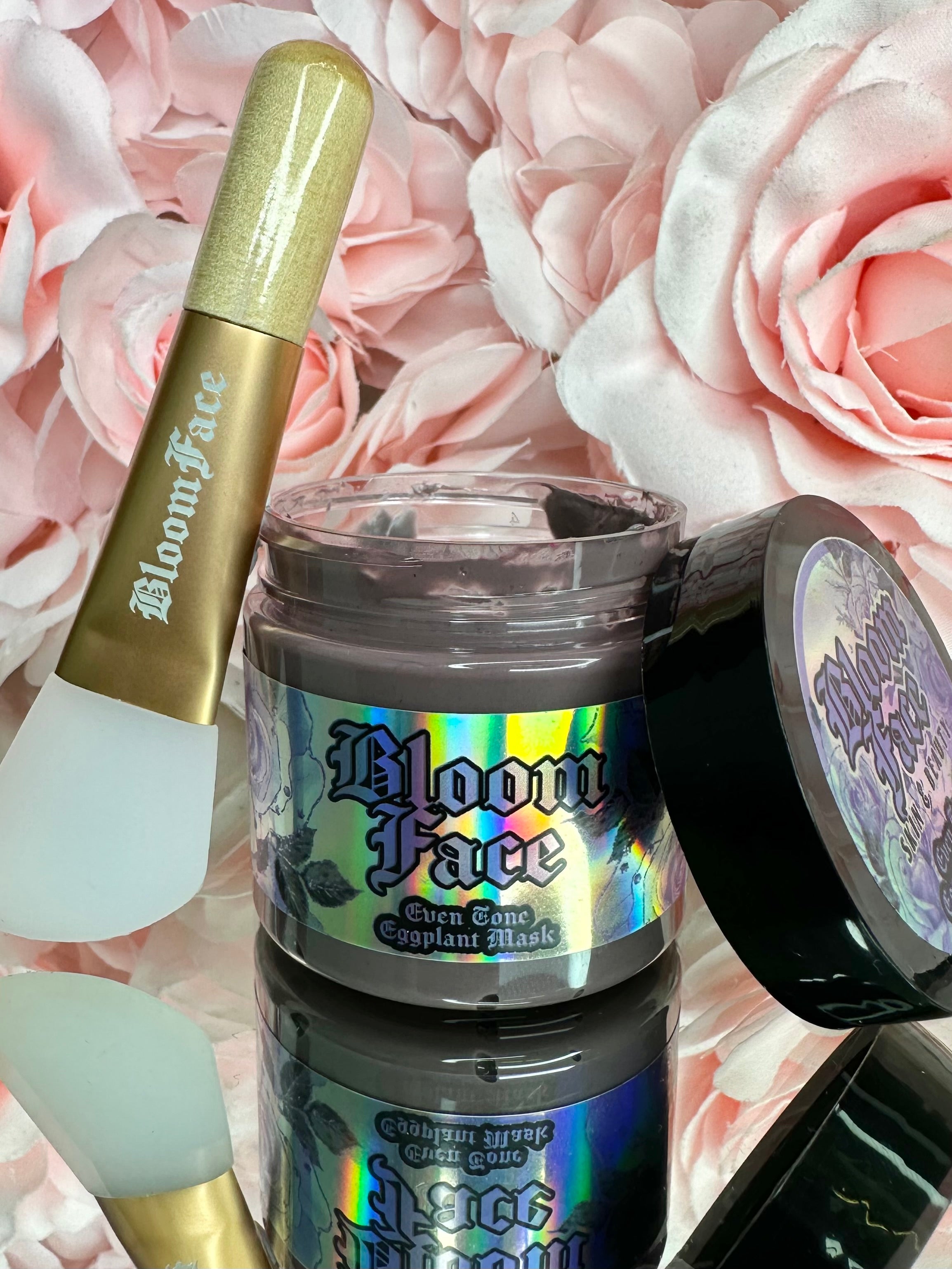 Bloomface Even-Tone Eggplant Facial Mask for a Healthy and Even Glow