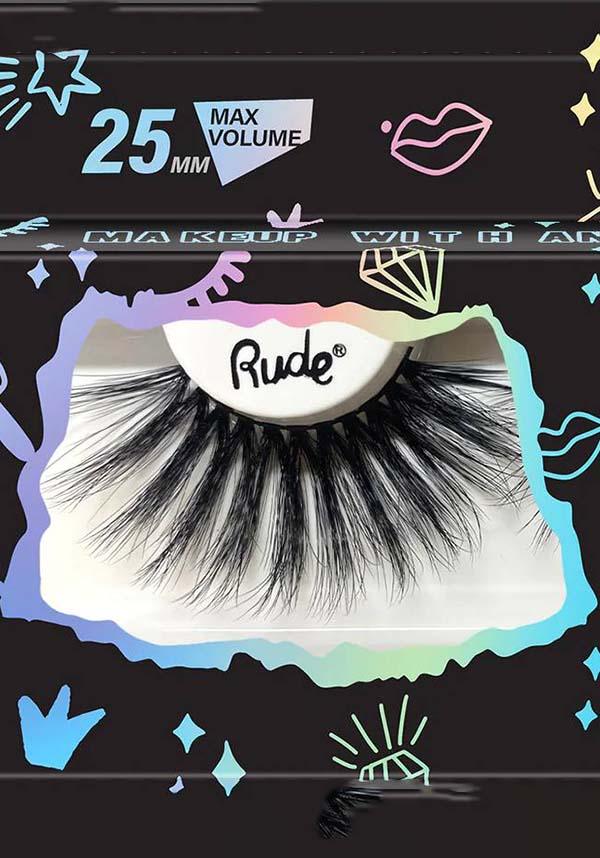 Rude Essential 6D Faux Mink Lashes - 25mm for Maximum Volume