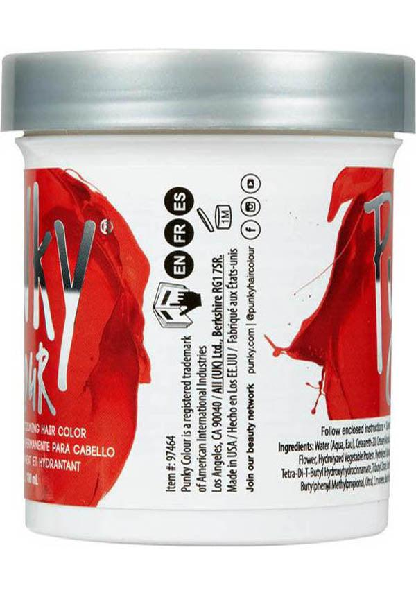 Punky Fire Red Semi - Permanent Conditioning Hair Colour for a Flaming New Look