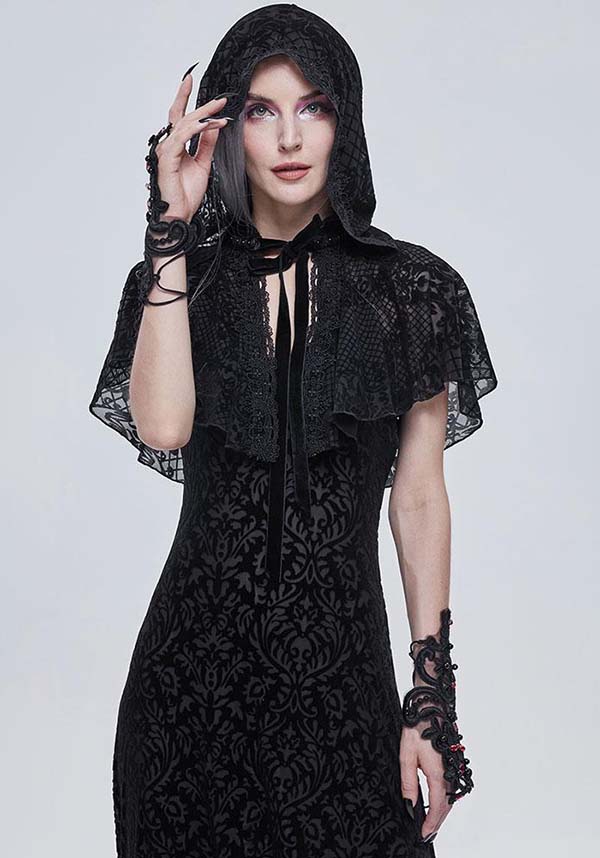 Countess Elegant Lace Gloves for a Striking Look