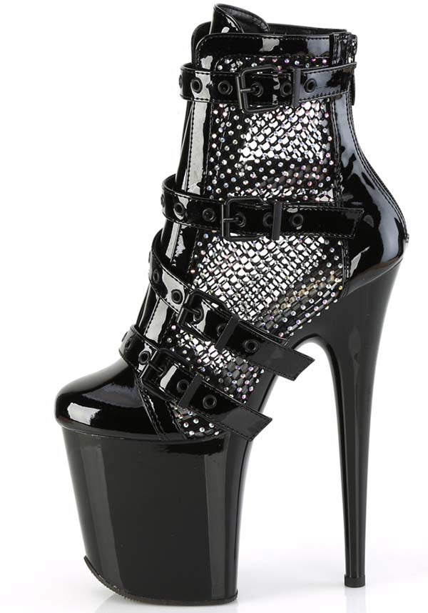 Black Patent Flamingo-1013RM Ankle Boots - Preorder Now