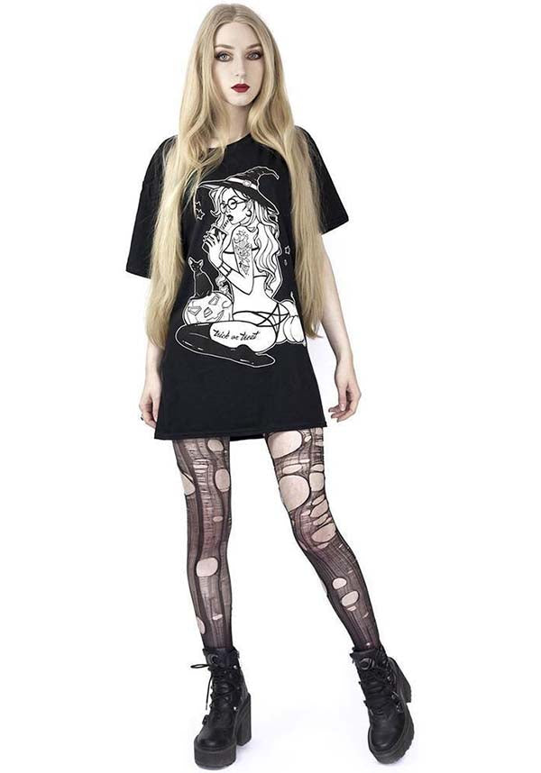 Spooky Trick Or Treat Occult Design Unisex T-Shirt