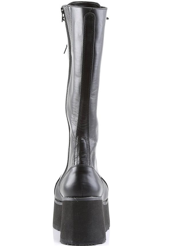 Black Demonia Trashville-502 Knee High Boots [Preorder]