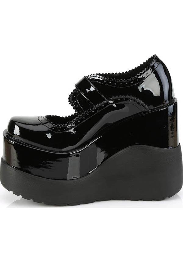VOID-38 Black Patent Platform Shoes - Preorder Available
