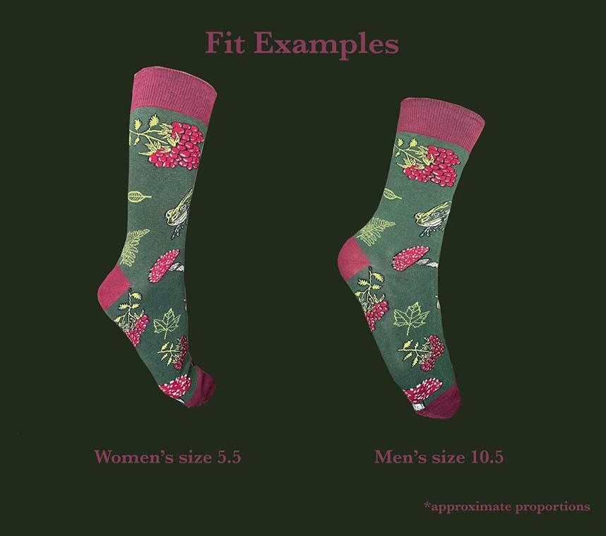 Forest Dweller Cottagecore Style Socks - Ideal Cozy Socks for Fall and Witchy Outfits
