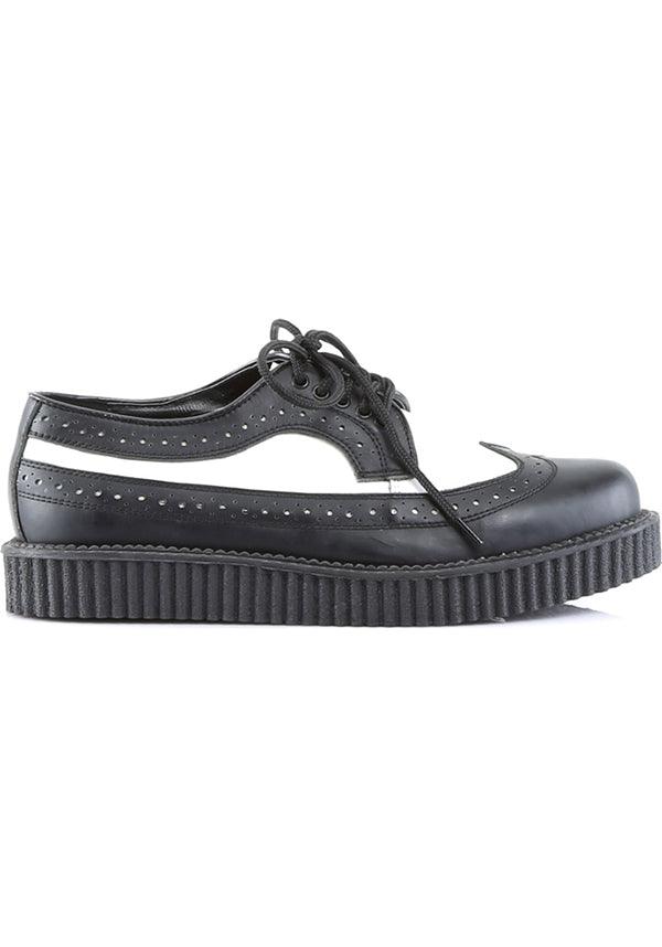 PREORDER: Demonia CREEPER-608 Platform Shoes in Black/White