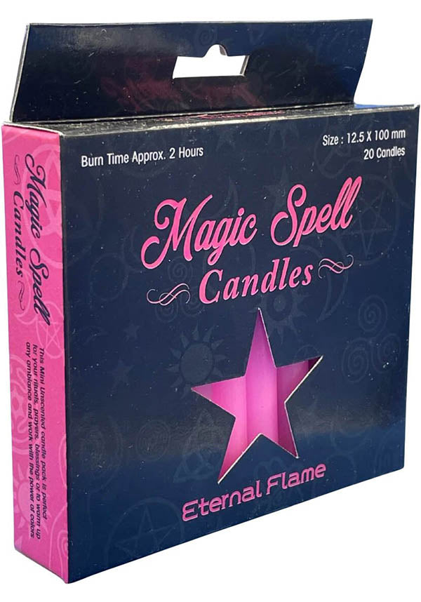 Pink Eternal Flame Spell Candles - Ideal for Alter Decor and Rituals