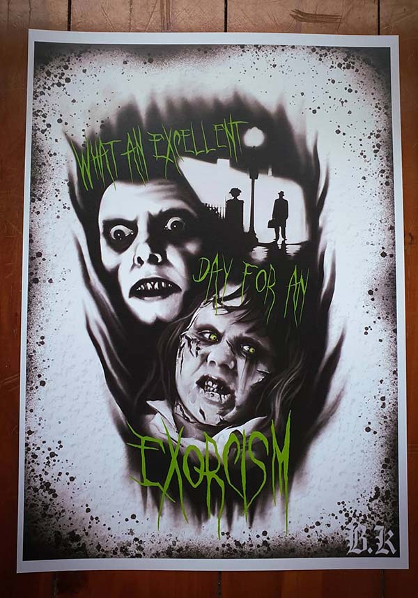 Original Exorcist Art Print on 300 GSM Matte Paper
