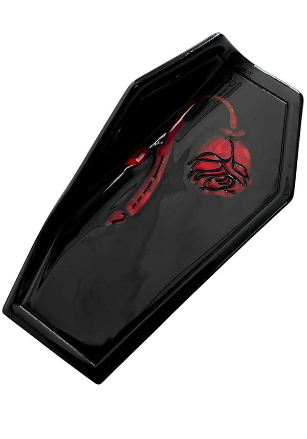 Foxblood Edgy Black Coffin - Shaped Acetate Acrylic Claw Clip