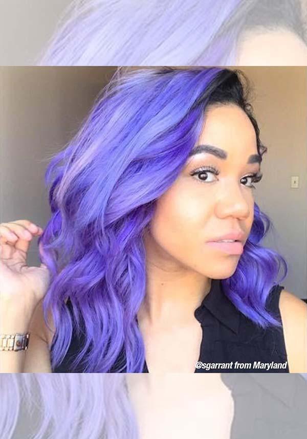 Amplified Electric Amethyst Semi - Permanent Hair Dye with Cool Blue - ish Undertones