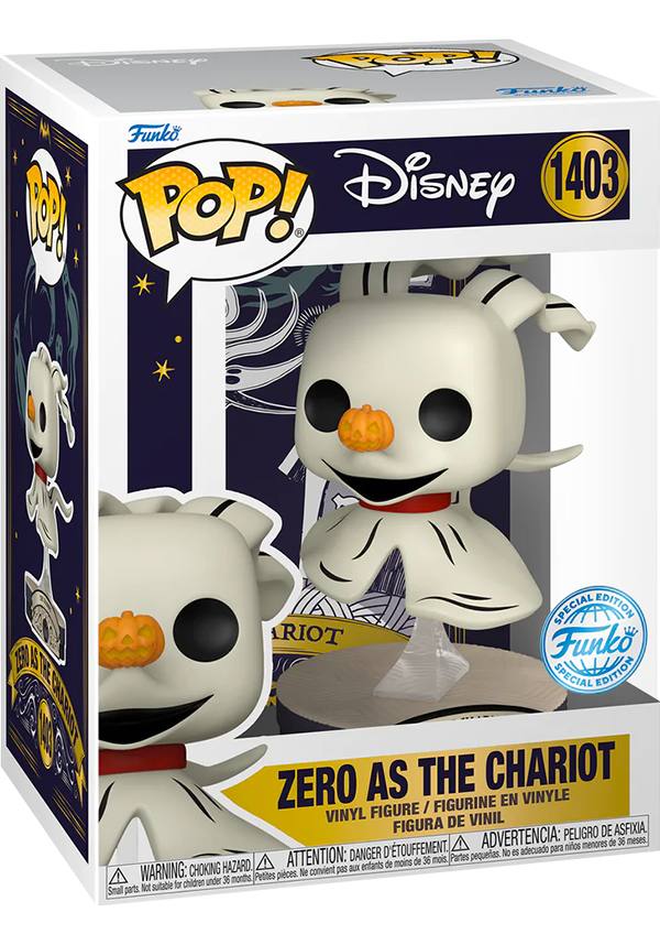 The Nightmare Before Christmas - Zero as the Chariot Tarot-Inspired POP! Vinyl Collectible Figurine [Restricted Sale]