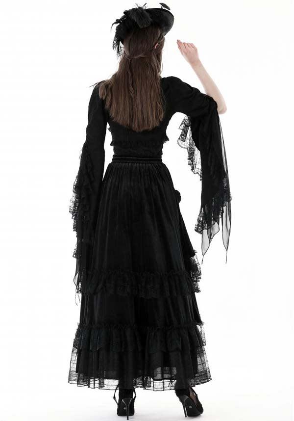 Eveline Gothic-Style Underbust Corset with Bell Sleeve Bolero Jacket