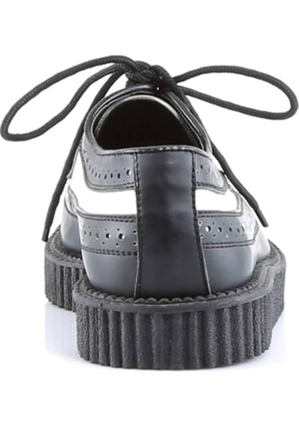 PREORDER: Demonia CREEPER-608 Platform Shoes in Black/White