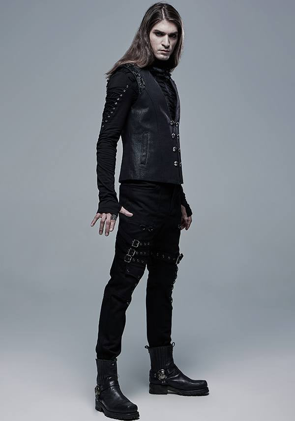 Underworld Vanquish Punk-Style Cotton Blend Statement Pants
