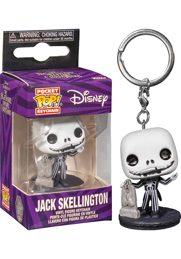 The Nightmare Before Christmas 30th Anniversary Jack Pop! Vinyl Keychain - Perfect Fan Collectible