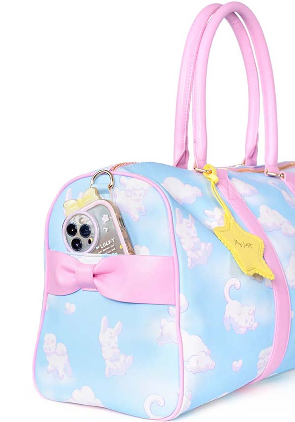 Cute Cloud Friends Weekend Travel Bag with Star Charm