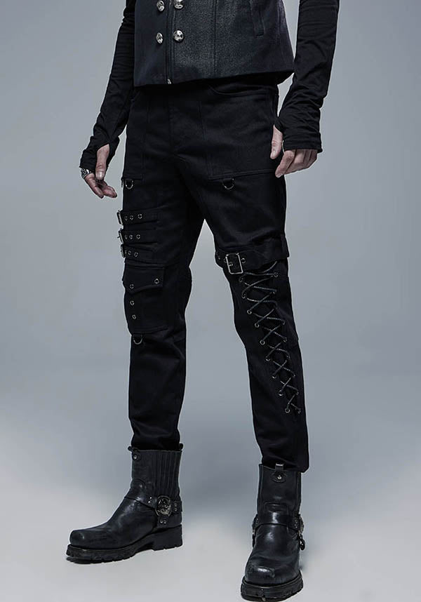 Underworld Vanquish Punk-Style Cotton Blend Statement Pants