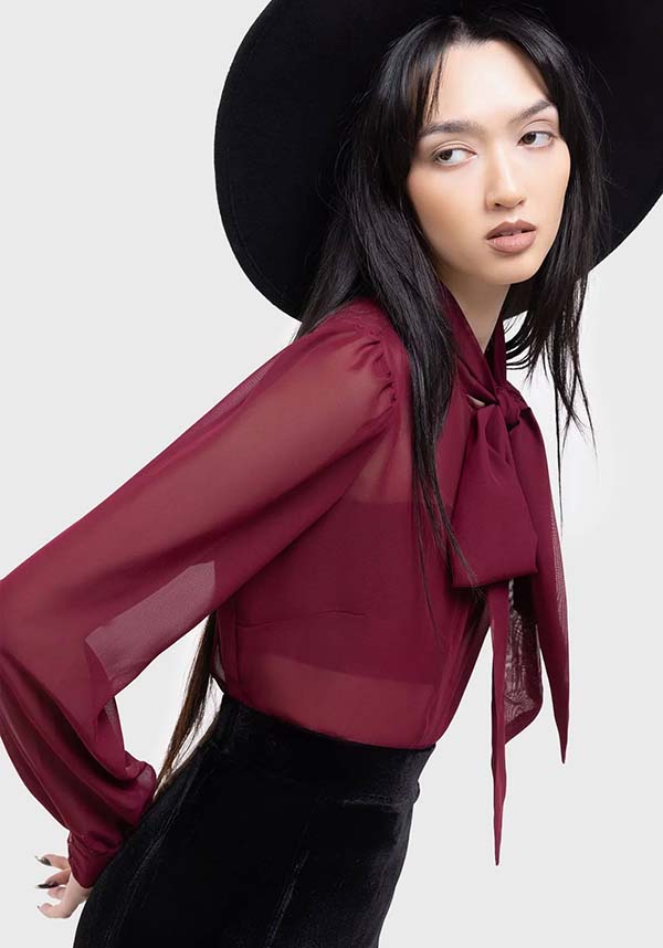 Top - Crimson Oracle | Elegant and Stylish