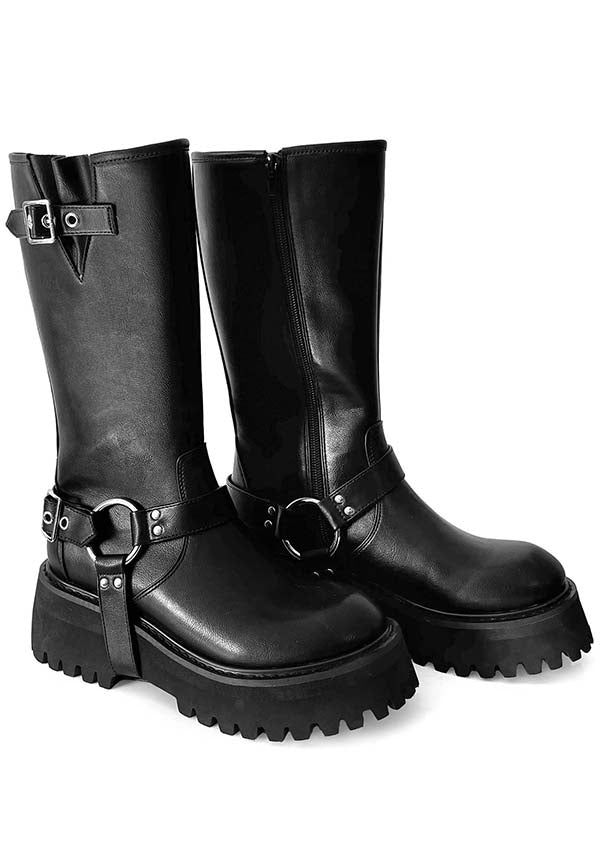 Foxblood Emery Vegan Combat Boots for Everyday Wear