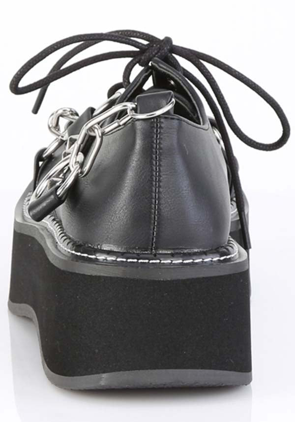 Emily-32 Women's Black Flat Shoes | Pre-order Exclusive