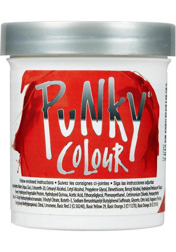 Punky Fire Red Semi - Permanent Conditioning Hair Colour for a Flaming New Look