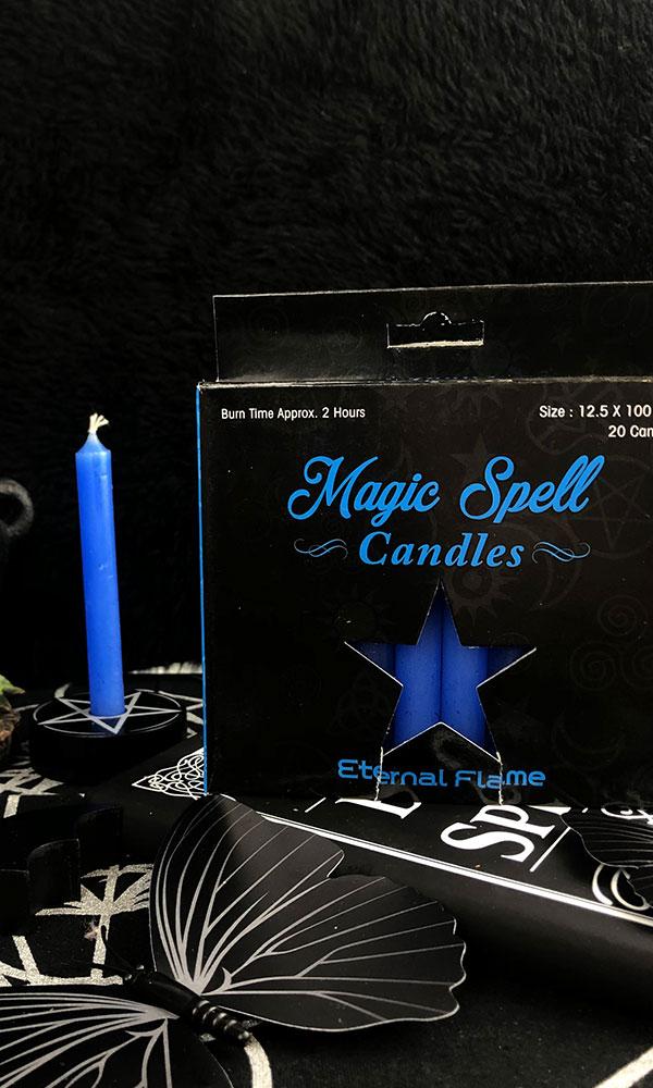 Light Blue Eternal Flame Spell Candles for Magic Rituals