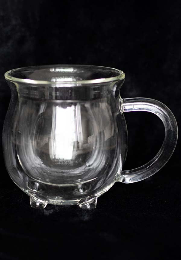Stylish Clear Double-Walled Glass Cauldron Mug for All