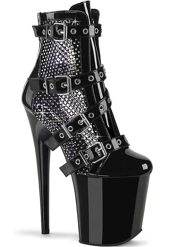 Black Patent Flamingo-1013RM Ankle Boots - Preorder Now