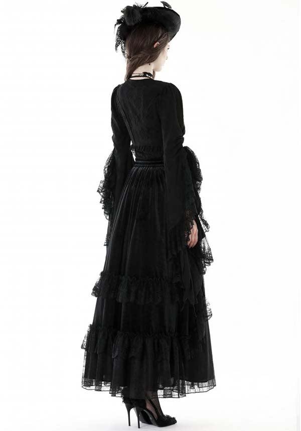Eveline Gothic-Style Underbust Corset with Bell Sleeve Bolero Jacket