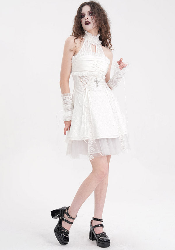 Cursed Saint Women's Haunting Dress for Spooky Nights