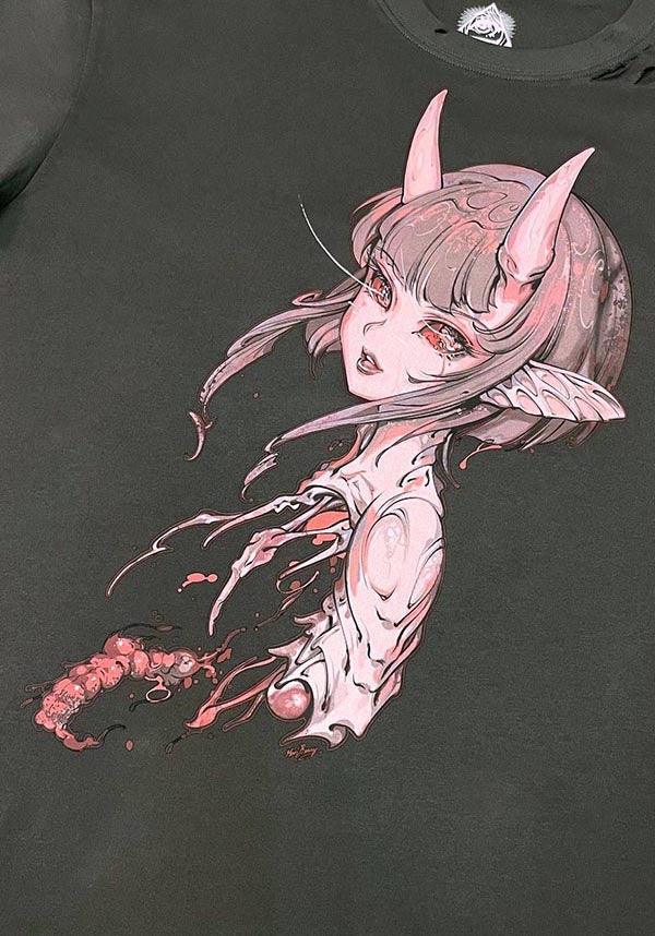 Grey Chrysalis Design T-Shirt from the 'Haunted Hallucinogens' Collection