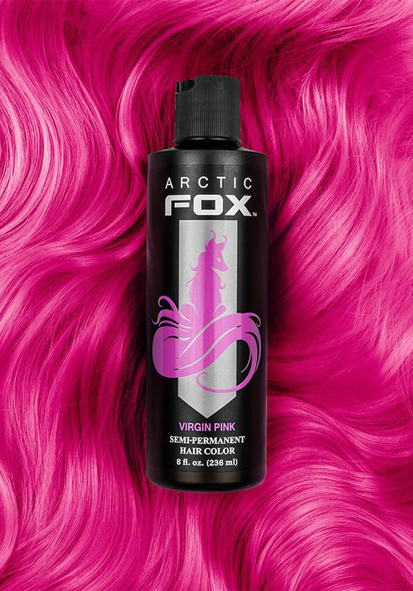 Arctic Fox Virgin Pink Semi - Permanent Hair Colour, 236ml Bottle