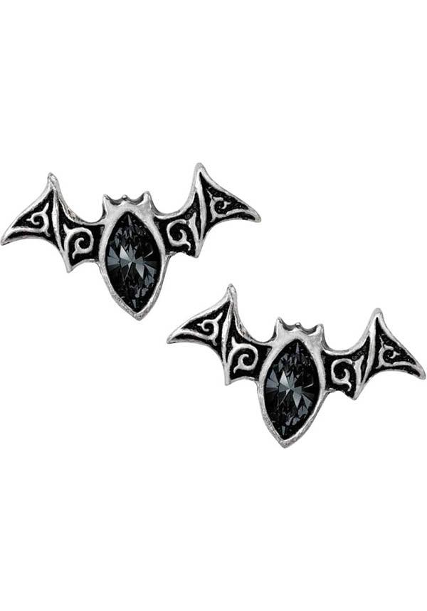 Viennese Nights Gothic Style Pewter Ear Studs for Fashion Lovers