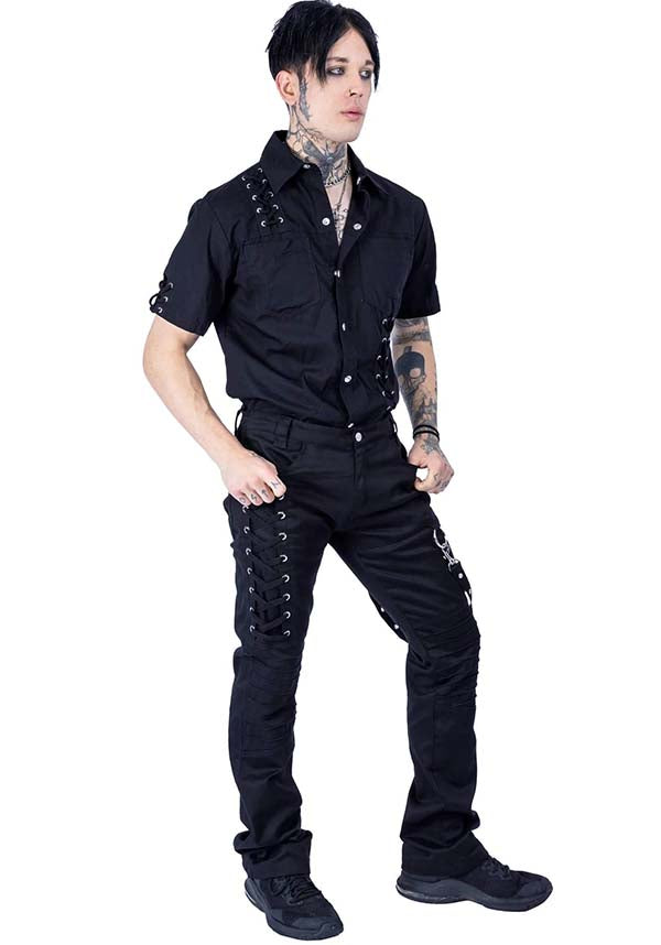 Poizen Industries' Unique and Edgy Colley Pants for Alternative Style