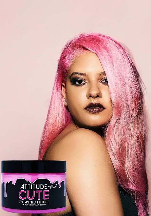 Attitude Cute Pastel Pink Semi - Permanent Hair Colour for a Kawaii Look